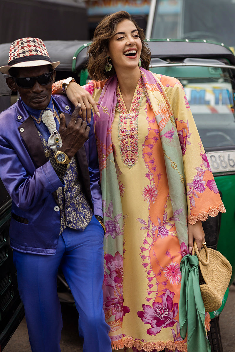Mushq | La Dolce Hemline Prints 25 | Piera M Yellow Lawn