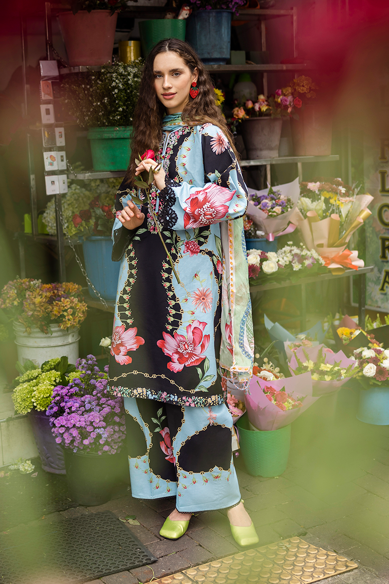 Mushq | La Dolce Hemline Prints 25 | Renata S Blue Lawn