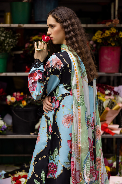 Mushq | La Dolce Hemline Prints 25 | Renata XL Blue Lawn