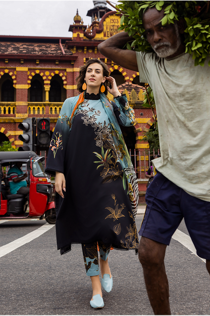 Mushq | La Dolce Hemline Prints 25 | Paula Custom Size Black Lawn