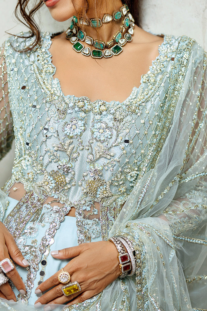 Mushq | Stardust Wedding Collection 24 |  Silver Screen - Pakistani Designer Dress - by Mushq | Type: Ladies Clothes - 100% Original at Saira Sultan