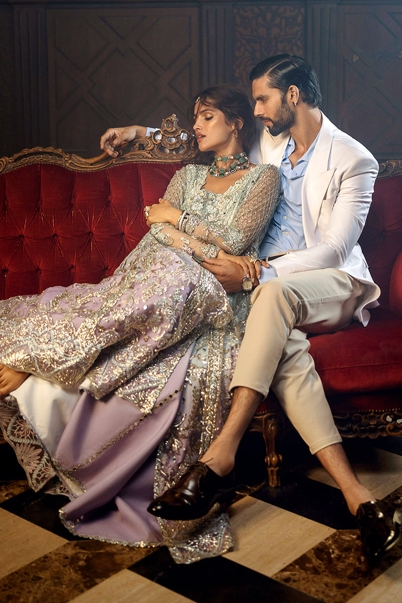 Mushq | Stardust Wedding Collection 24 |  Silver Screen - Pakistani Designer Dress - by Mushq | Type: Ladies Clothes - 100% Original at Saira Sultan