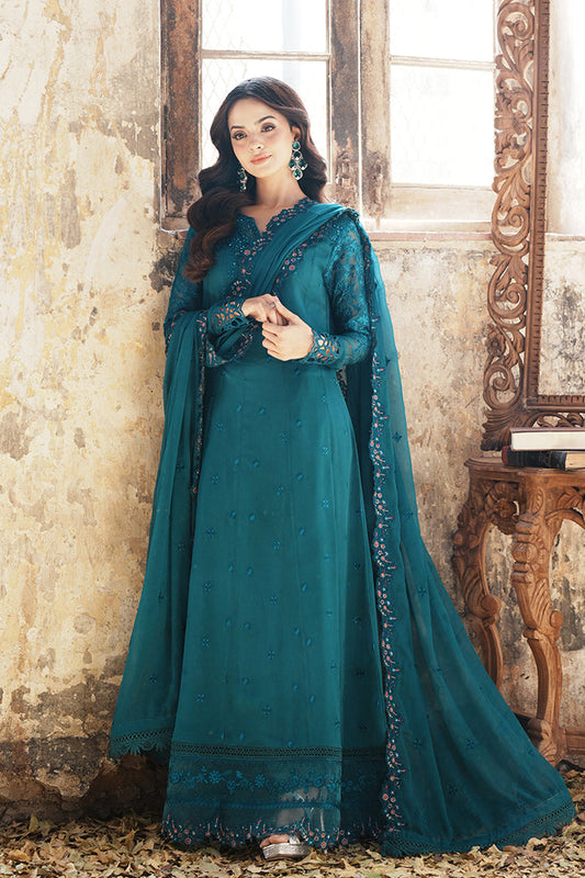 Azure | Ensembles Embroidered Formals | Mystic Teal XS Dark Teal Chiffon