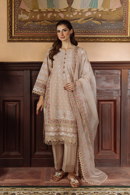 Sahar | Festive Edit Ready to Wear | Bronzed Beige - RTW S Sand Lawn