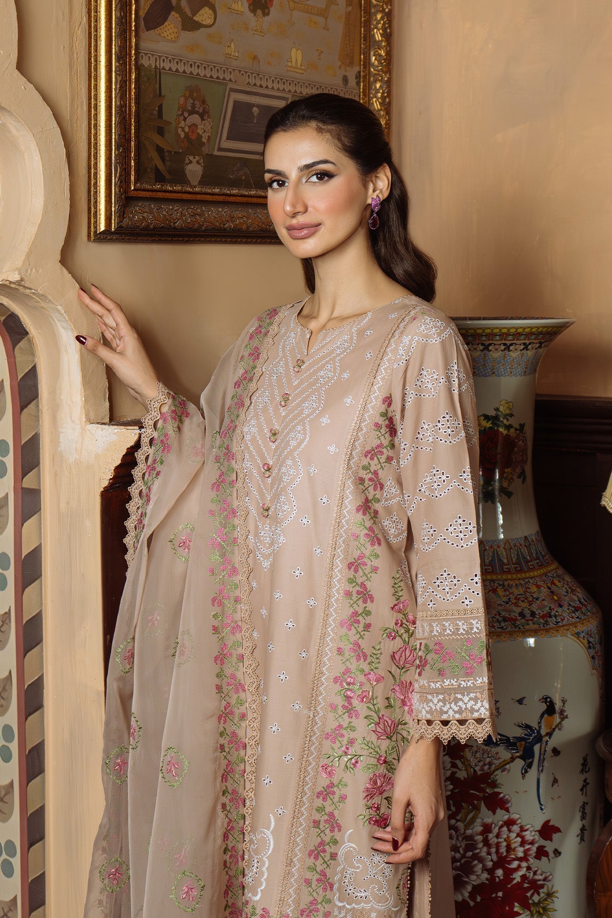 Sahar | Festive Edit Ready to Wear | Bronzed Beige - RTW