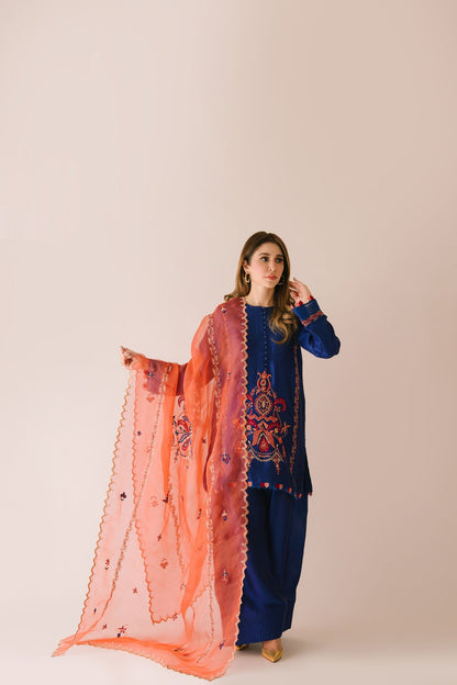 Sammy K | Aadat Festive Edition | Corn Flower - Pakistani Designer Dress - by Sammy K - Type : Ladies Clothes - 100% Original at Saira Sultan