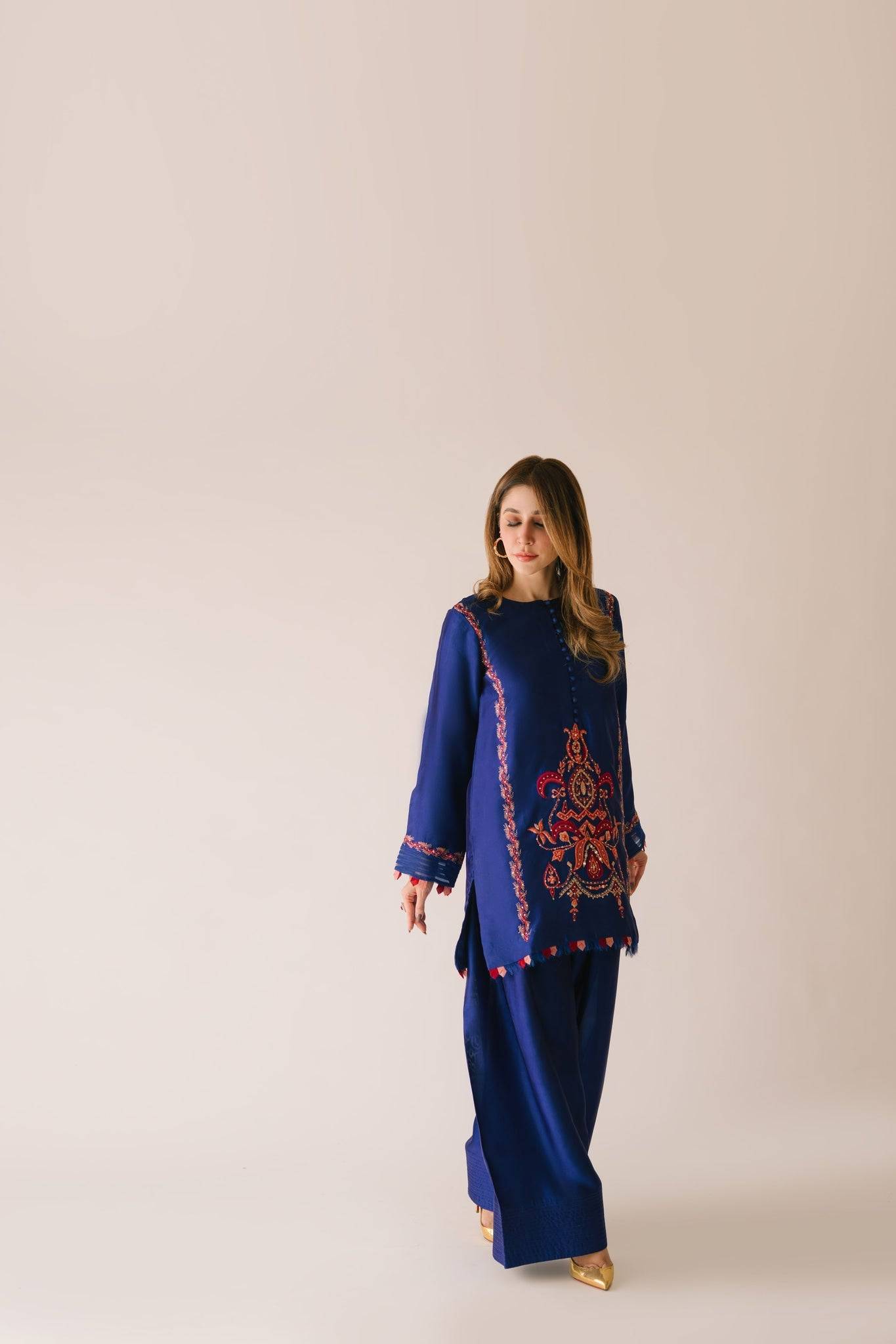 Sammy K | Aadat Festive Edition | Corn Flower - Pakistani Designer Dress - by Sammy K - Type : Ladies Clothes - 100% Original at Saira Sultan