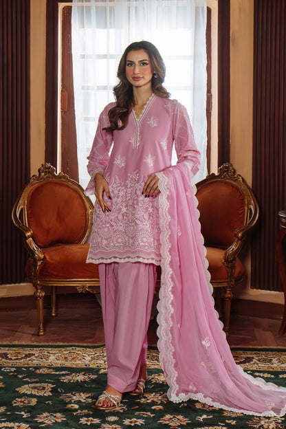 Sahar | Festive Edit Ready to Wear | Mulberry Muse - RTW S Rose Pink Lawn