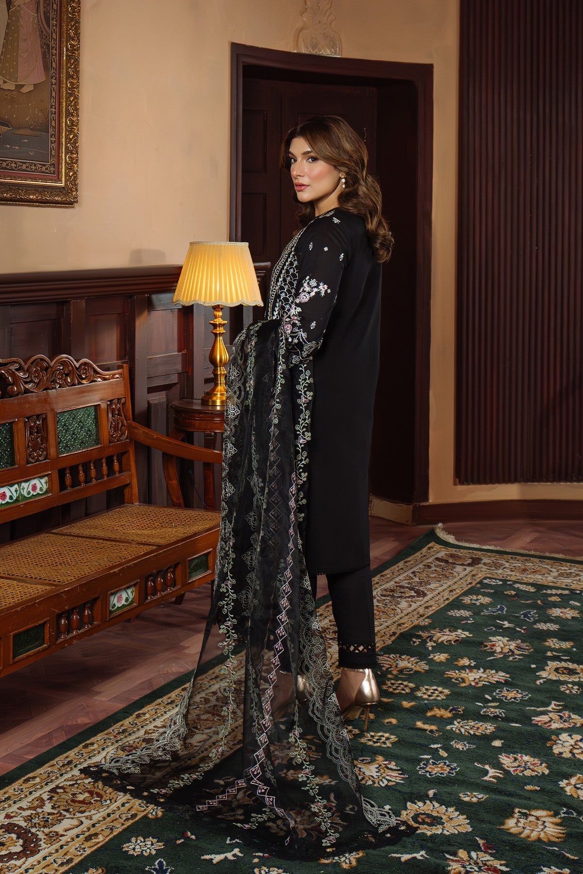 Sahar | Festive Edit Ready to Wear | Raven Poise - RTW M Black Lawn