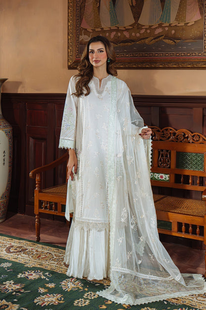 Sahar | Festive Edit Ready to Wear | Vanilla Sky - RTW S White Lawn