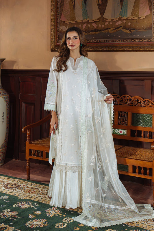 Sahar | Festive Edit Ready to Wear | Vanilla Sky - RTW S White Lawn