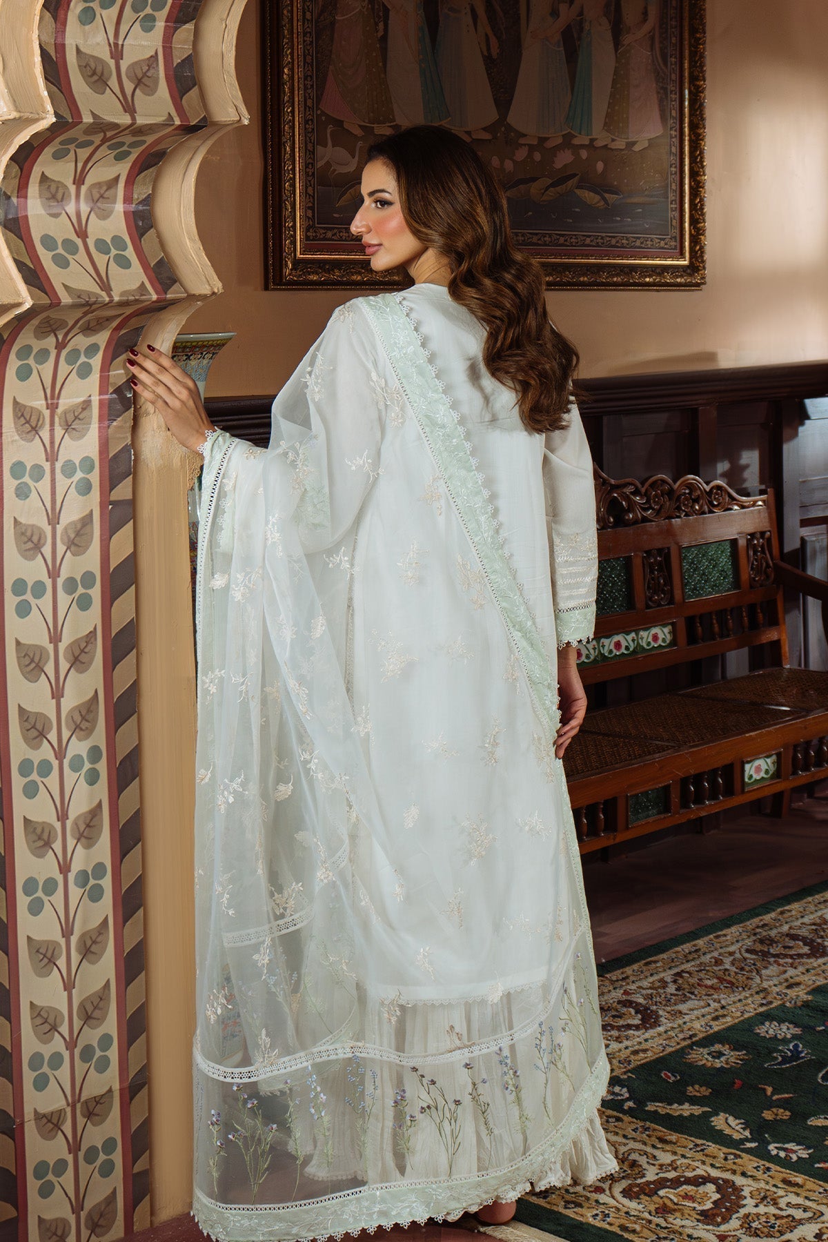 Sahar | Festive Edit Ready to Wear | Vanilla Sky - RTW L White Lawn