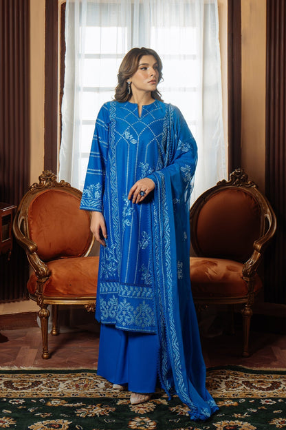 Sahar | Festive Edit Ready to Wear | Moroccan Blue - RTW S Cobalt Blue Lawn