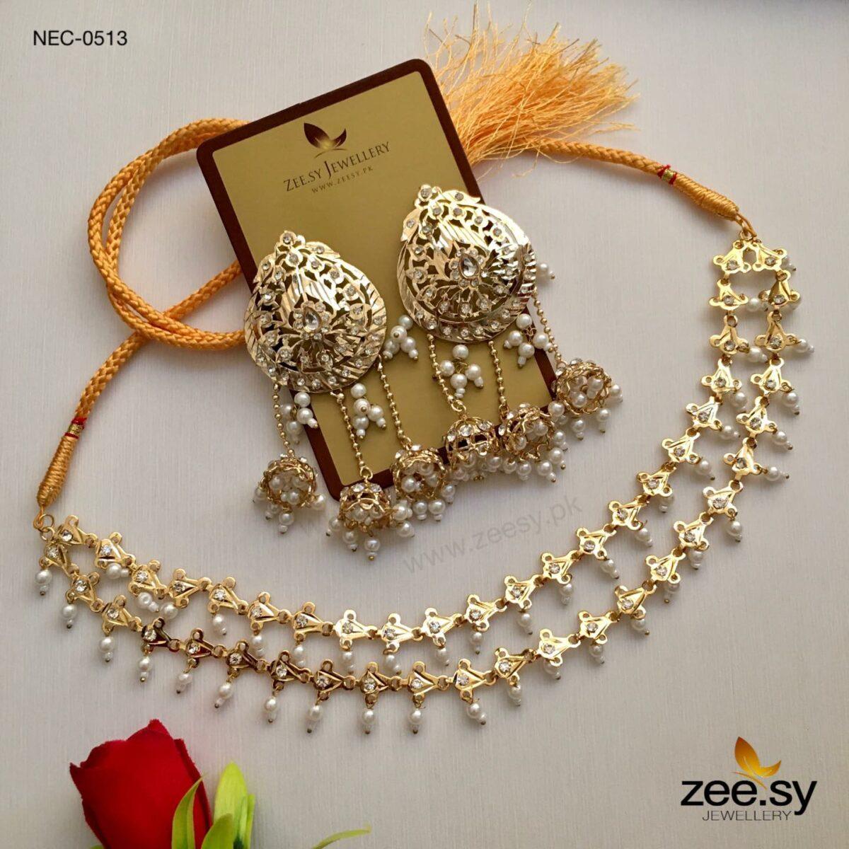 Nauratan Necklace-0513 Pearl