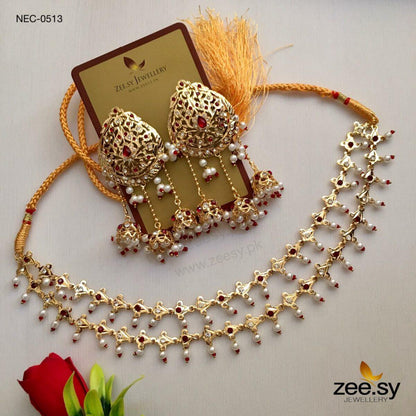 Nauratan Necklace-0513 Red
