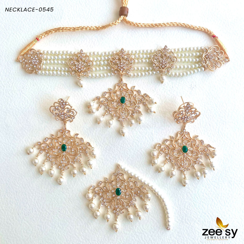 Sunflower Necklace-0545 Green