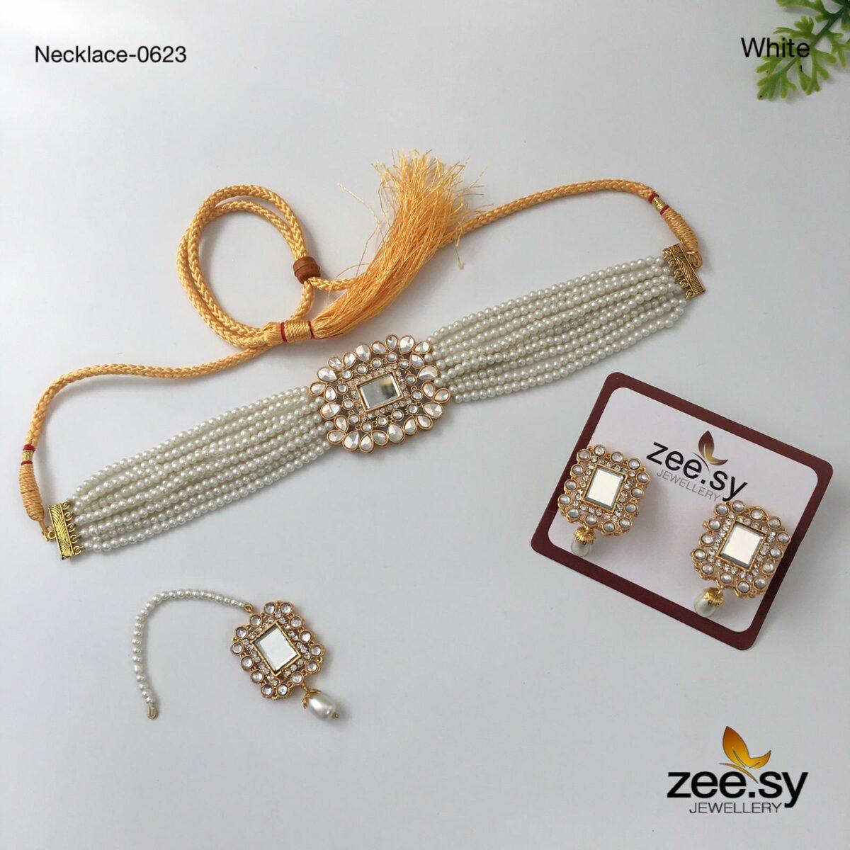 Necklace-0623 White