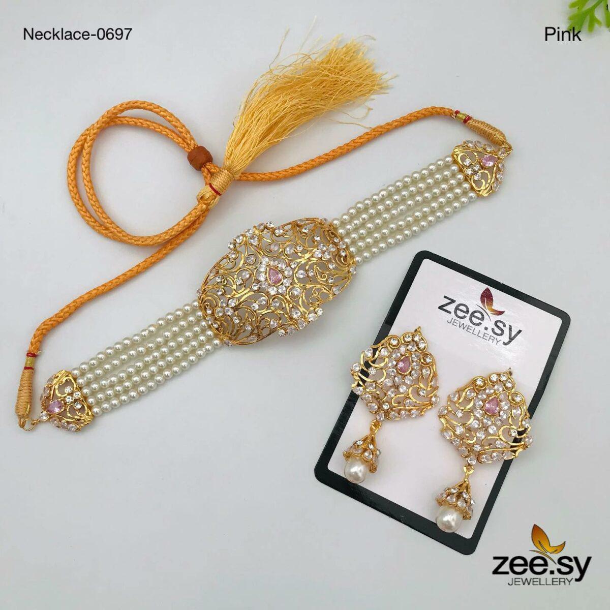 Necklace-0697 Pink