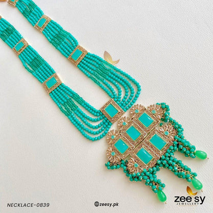 Mala Necklace-0839 Sea Green