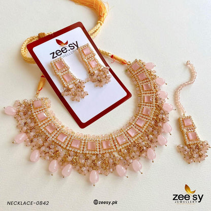 Necklace-0842 Pink