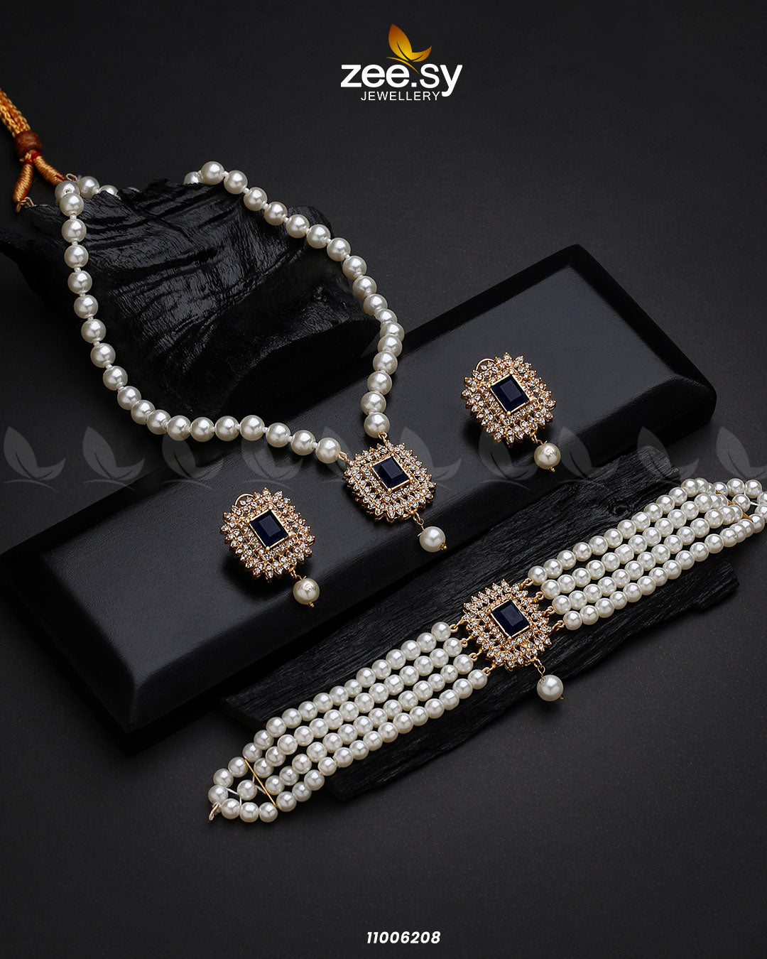 Mala Necklace-0850 Blue