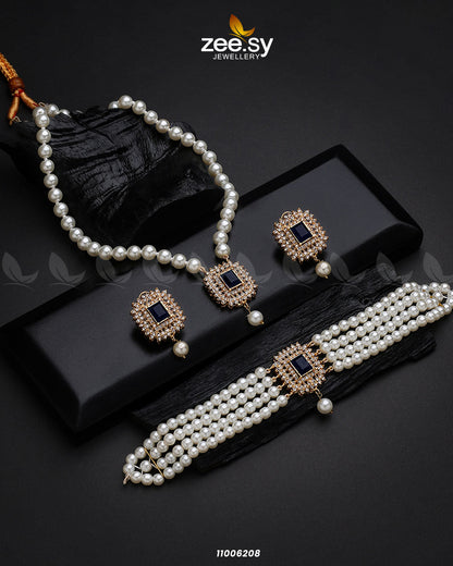Mala Necklace-0850 Blue