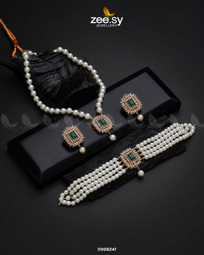 Mala Necklace-0850 Green