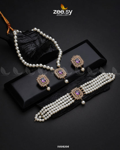 Mala Necklace-0850 Purple