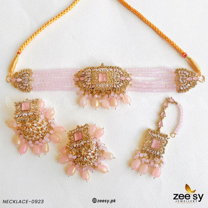 Necklace-0923 Mint Pink