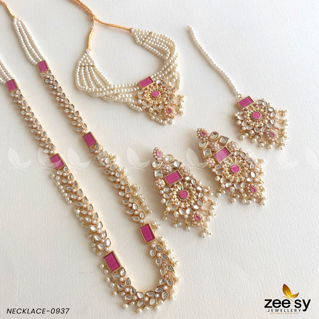 Mala Necklace-0937 Pink