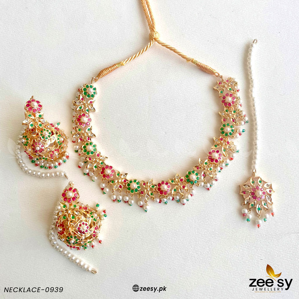 Necklace-0939 Red & Green