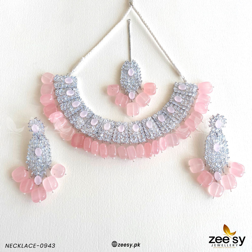 Necklace-0943 Mint Pink