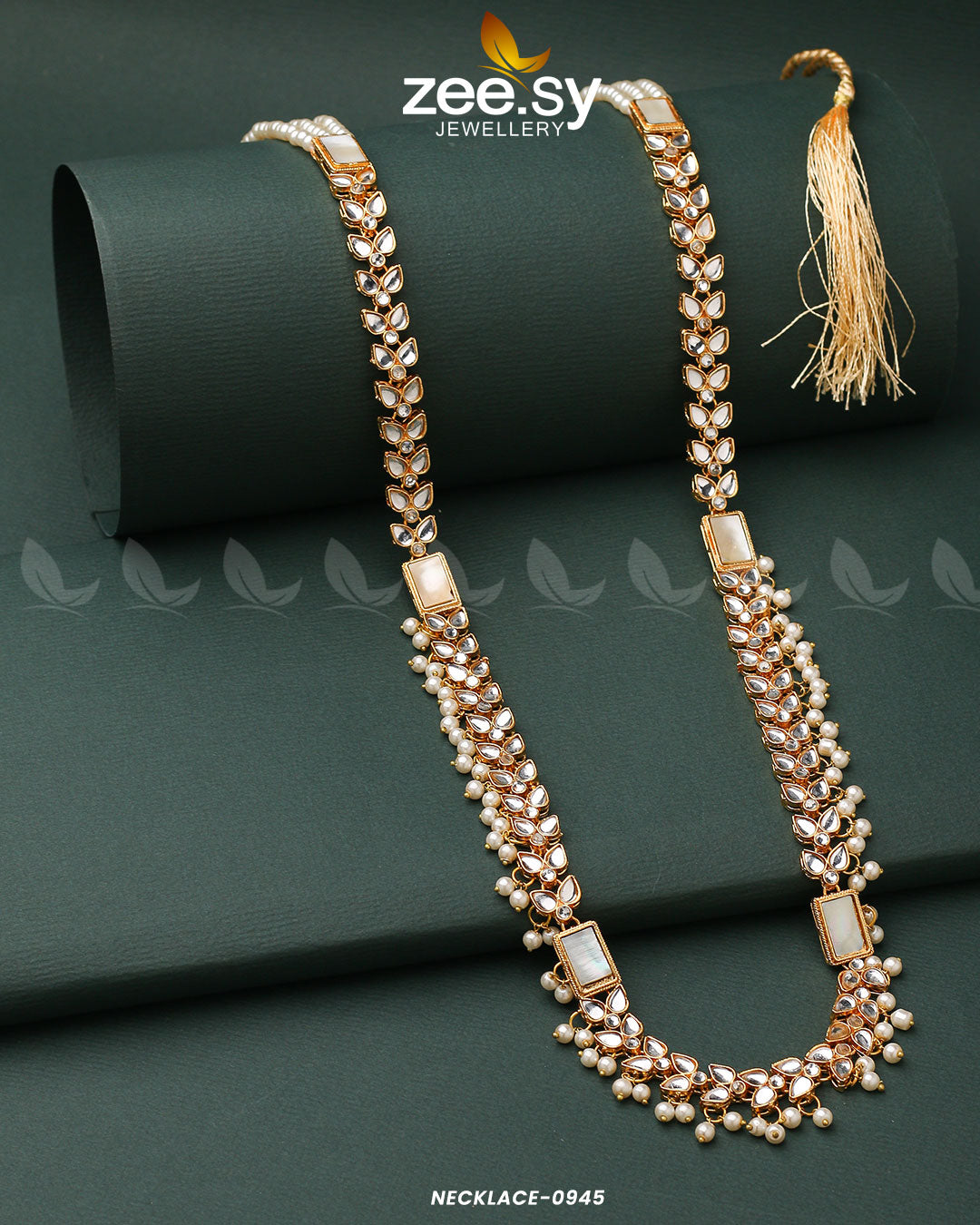Mala Necklace-0945 White