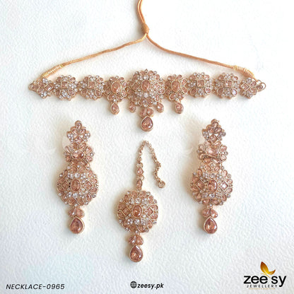 Necklace-0965 Golden Champagne