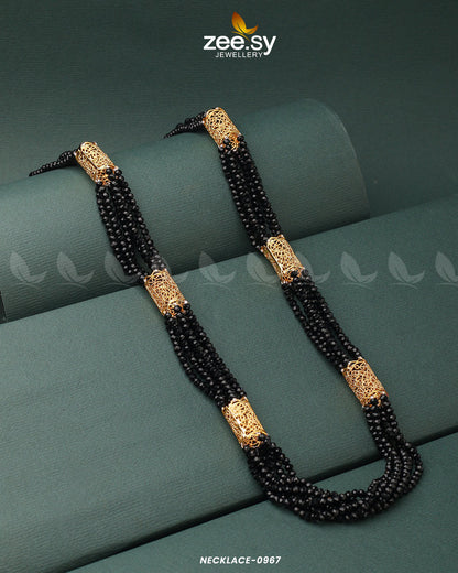 Mala Necklace-0967 Black