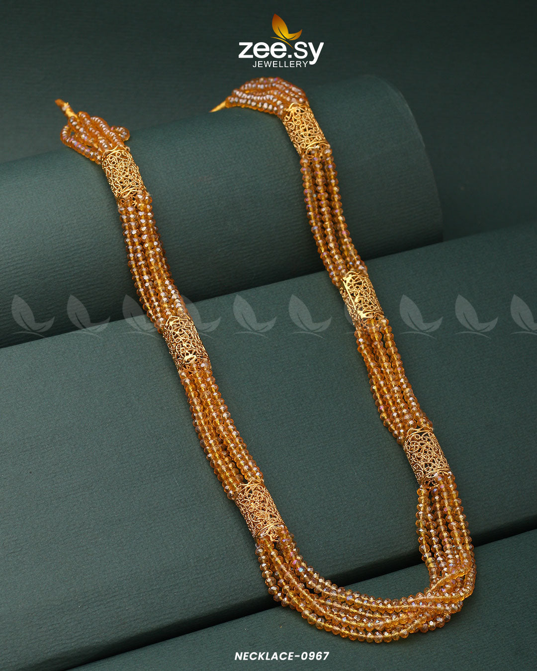 Mala Necklace-0967 Champagne