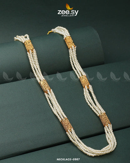 Mala Necklace-0967 Pearl