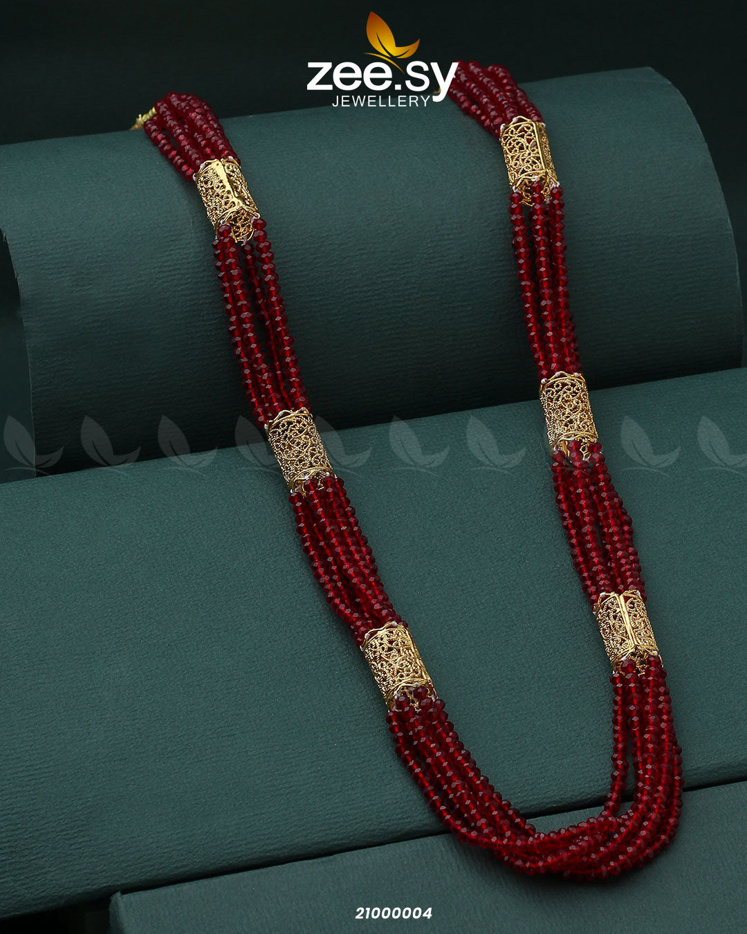 Mala Necklace-0967 Red