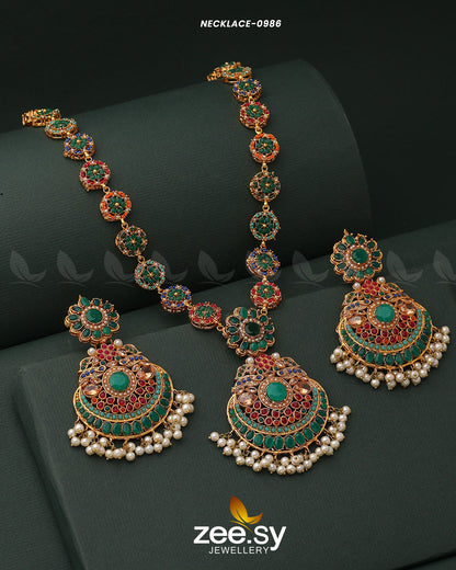 Mala Necklace-0986 Green