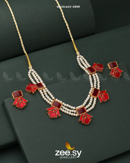 Necklace-0999 Red