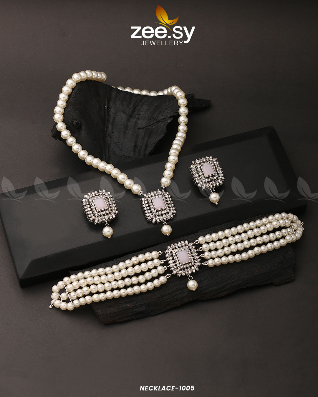 Necklace-1005 Pink
