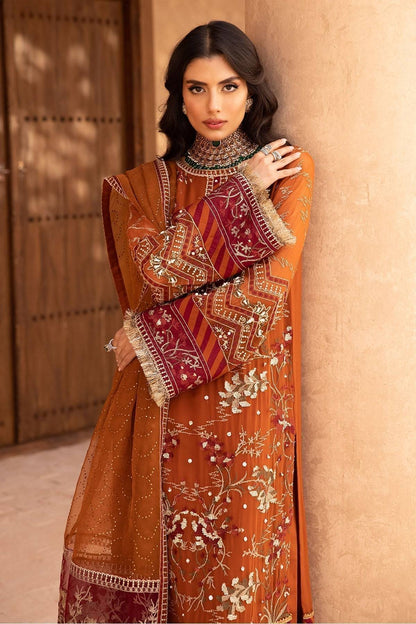 Nureh | Embroidered Luxury Chiffon | NEL-22 - Pakistani Designer Dress - by Nureh | Type: Luxury - 100% Original at Saira Sultan