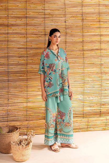 Saira Rizwan | Silk Coords 25 | COASTAL CHARM - SRSP-25-01 - Pakistani Designer Dress - by Saira Rizwan - Type : Ladies Clothes - 100% Original at Saira Sultan