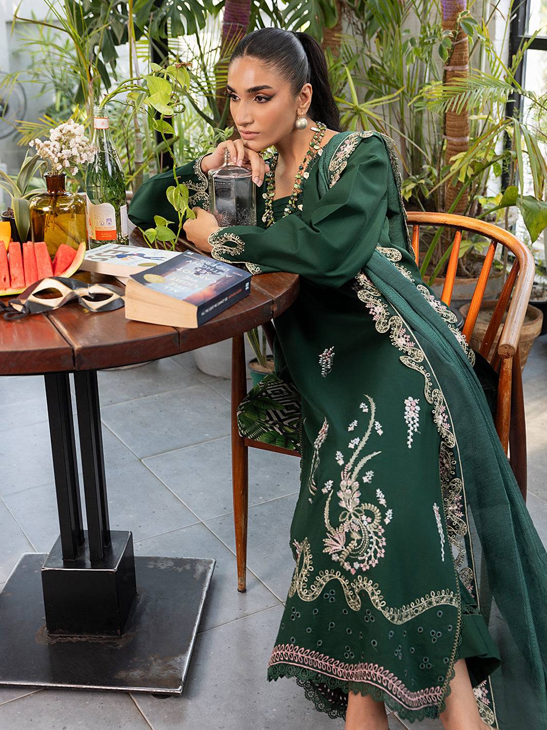 Izel | Meadow Muse Embroidered Lawn 25 | NOORE - Pakistani Designer Dress - by Izel | Type: Ladies Clothes - 100% Original at Saira Sultan