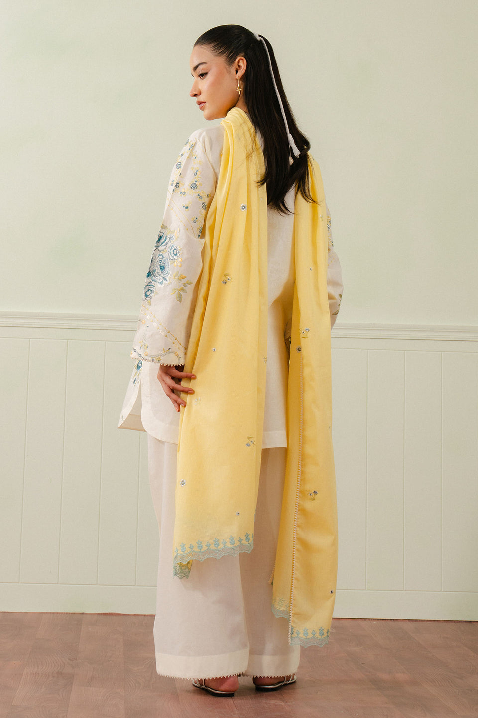 Zara Shahjahan | Coco Lawn 25 | NORA-10B S Ivory Lawn