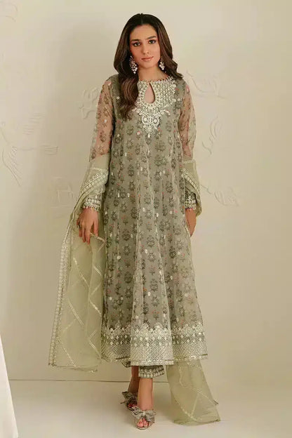 Cross Stitch | Wedding Festive 23 | RELIC FOSSIL - Pakistani Designer Dress - by Cross Stitch | Type: Formal - 100% Original at Saira Sultan