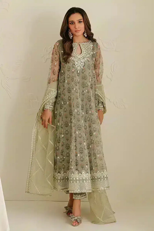 Cross Stitch | Wedding Festive 23 | RELIC FOSSIL - Pakistani Designer Dress - by Cross Stitch | Type: Formal - 100% Original at Saira Sultan
