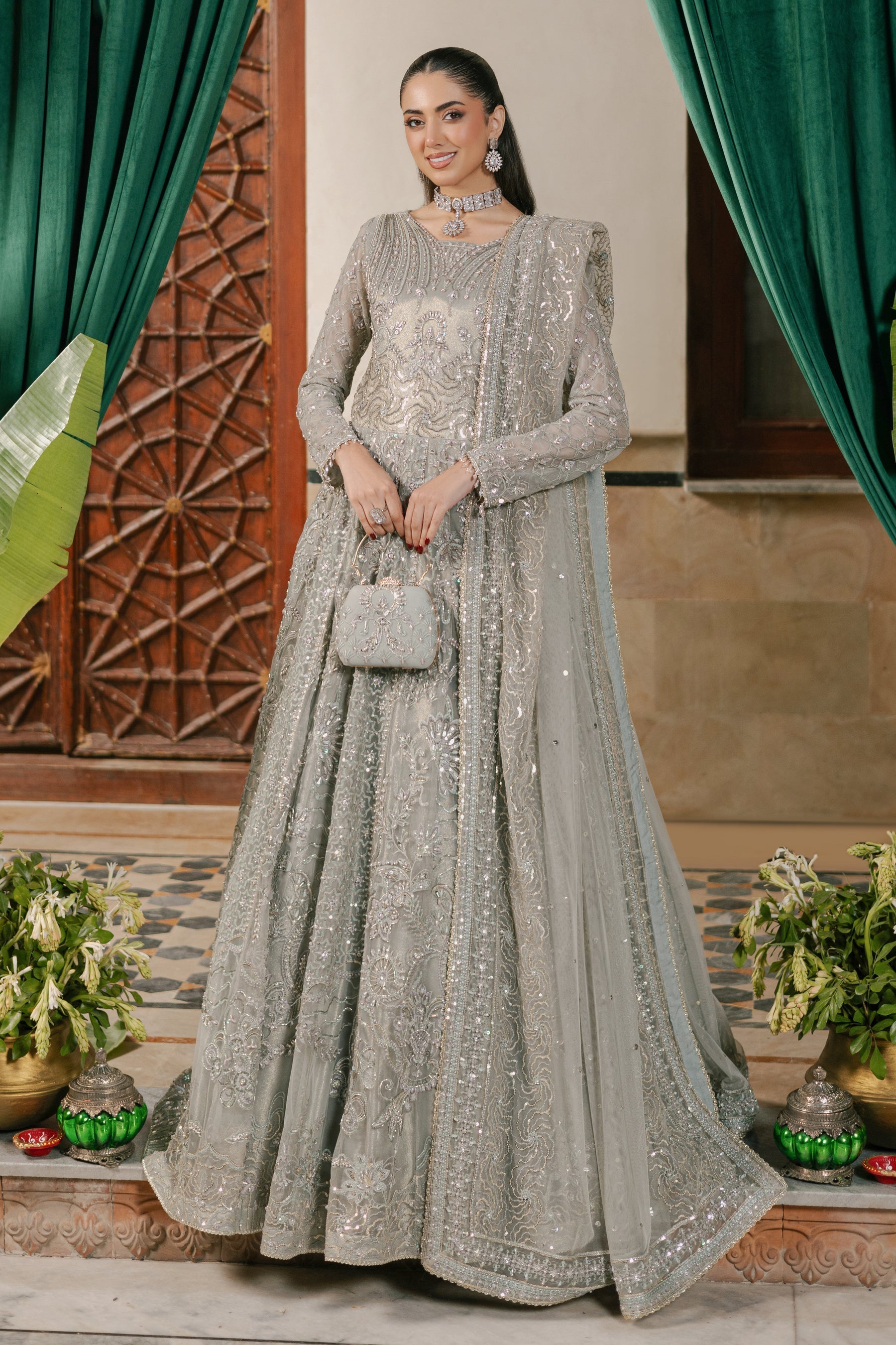 Naqshi | Ghar Ki Shadi | Arminha XS Silver Net