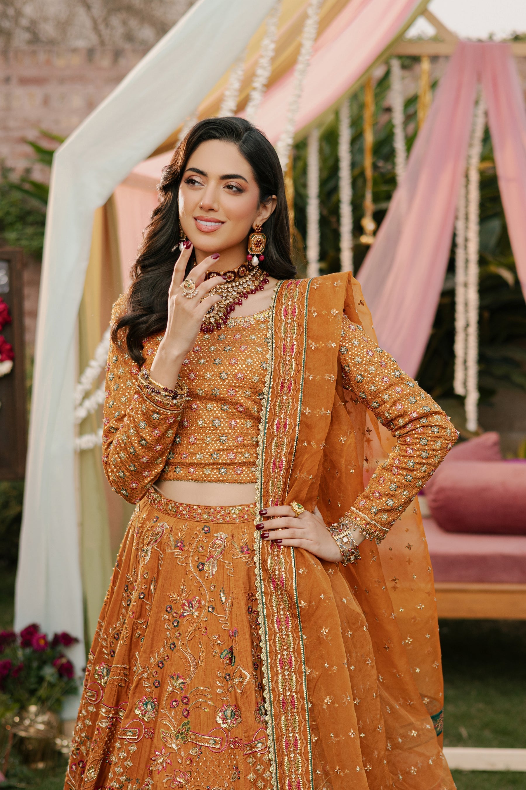 Naqshi | Ghar Ki Shadi | Romanvi M Bronze Indian Raw Silk