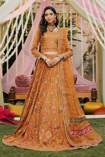 Naqshi | Ghar Ki Shadi | Romanvi L Bronze Indian Raw Silk